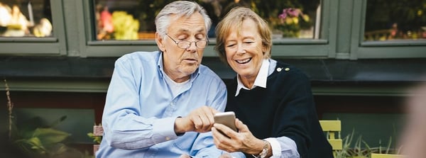 Retirees with iphone