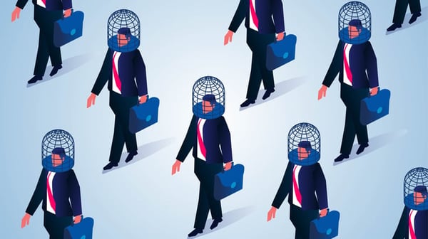 businessmen head cages