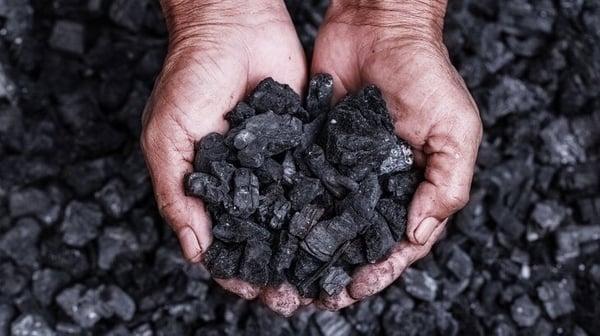 coal hands