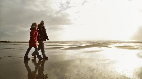 walking beach