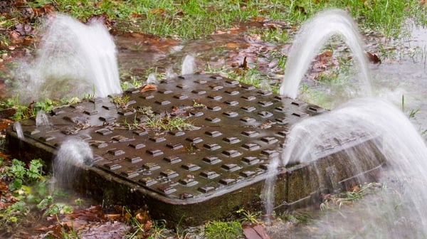 manhole water