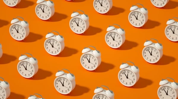 orange clocks