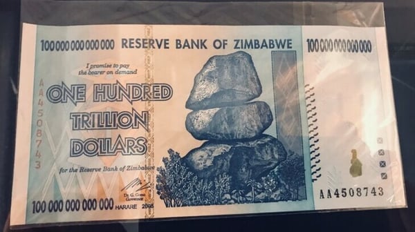 Zimbabwe bank note