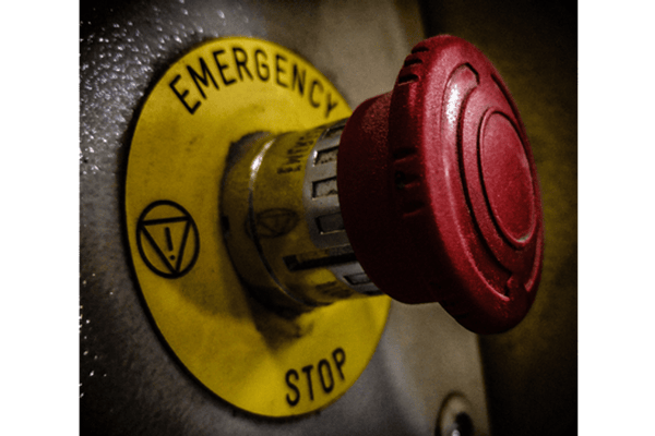 emergency stop button