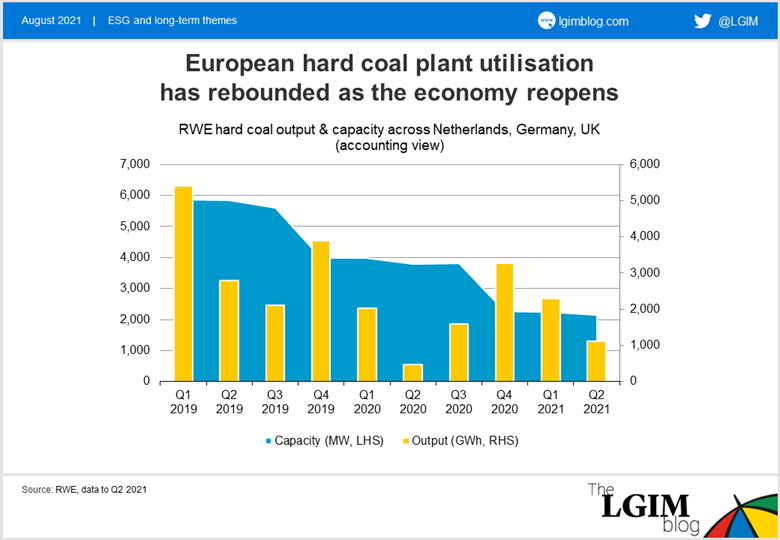 European hard coal plant utilisation